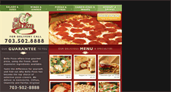 Desktop Screenshot of bellapizzava.com